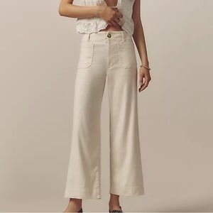 Maeve by Anthropologie The Colette linen pants.
